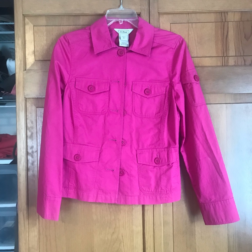 LL bean pink utility jacket